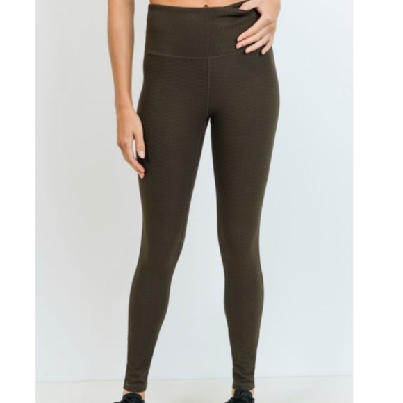 olive green athletic leggings